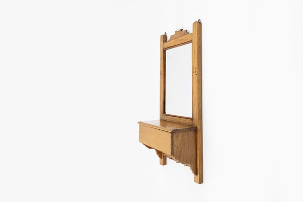 French Wooden Shaving Cabinet with Mirror, 1890s-YSY-2024689