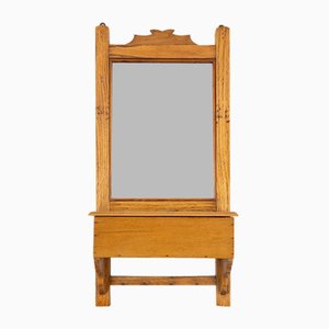 French Wooden Shaving Cabinet with Mirror, 1890s-YSY-2024689