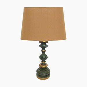 French Wooden Table Lamp, 1970-UR-1767103