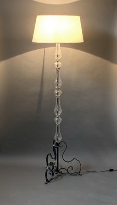 French Wrought Iron Floor Lamp, 1950s-EK-1153853