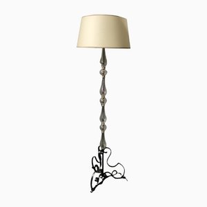 French Wrought Iron Floor Lamp, 1950s-EK-1153853