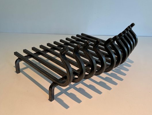 French Wrought Iron Log Holder, 1950-BA-1769315