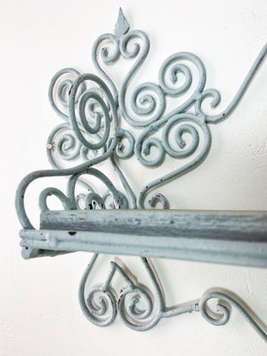 French Wrought Iron Wall Shelf for Kitchen or Bathroom, 1950s.-WZZ-2018209