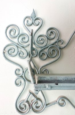 French Wrought Iron Wall Shelf for Kitchen or Bathroom, 1950s.-WZZ-2018209