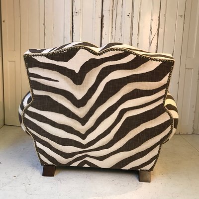 French Zebra Club Chair, 1950s-DKC-762311