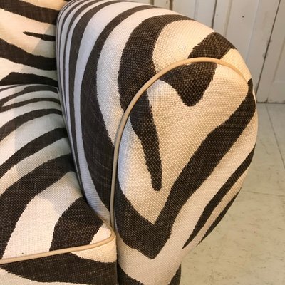 French Zebra Club Chair, 1950s-DKC-762311