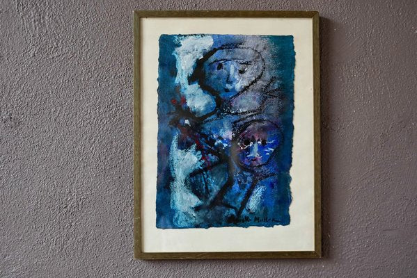 Frick Mueller, Mother & Child, Mixed Media, Framed-AIU-1737449