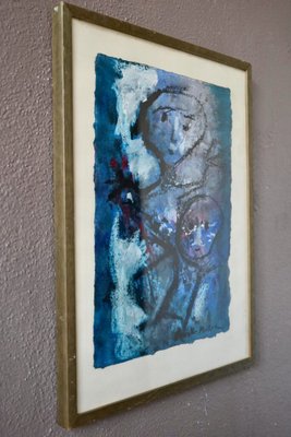 Frick Mueller, Mother & Child, Mixed Media, Framed-AIU-1737449