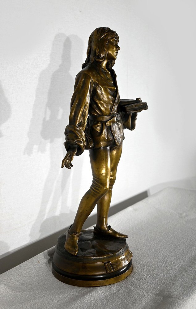 Friedrich Beer, 15th Century Scholar, 1800s, Bronze