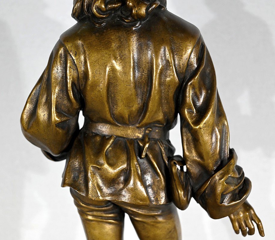 Friedrich Beer, 15th Century Scholar, 1800s, Bronze