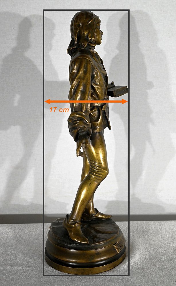 Friedrich Beer, 15th Century Scholar, 1800s, Bronze