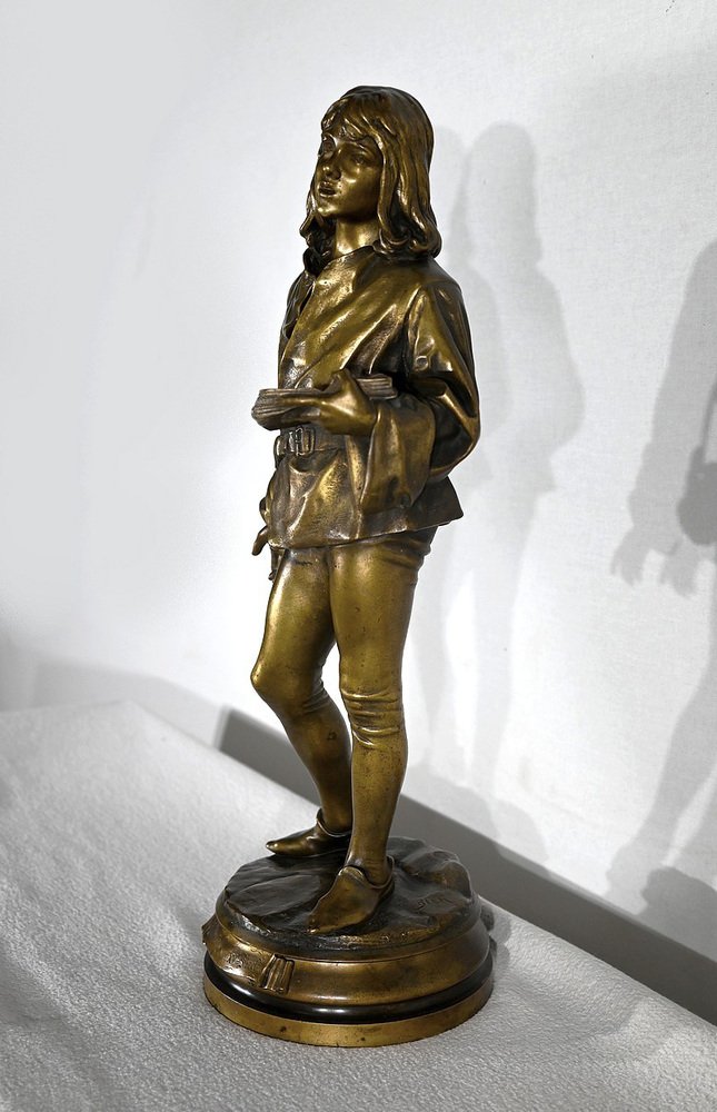 Friedrich Beer, 15th Century Scholar, 1800s, Bronze