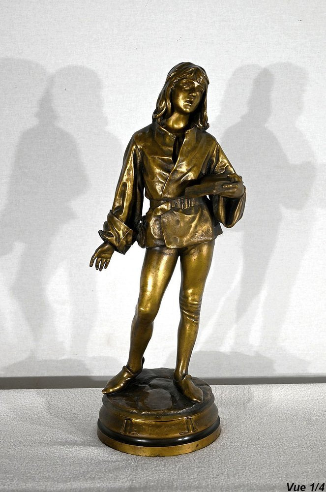 Friedrich Beer, 15th Century Scholar, 1800s, Bronze