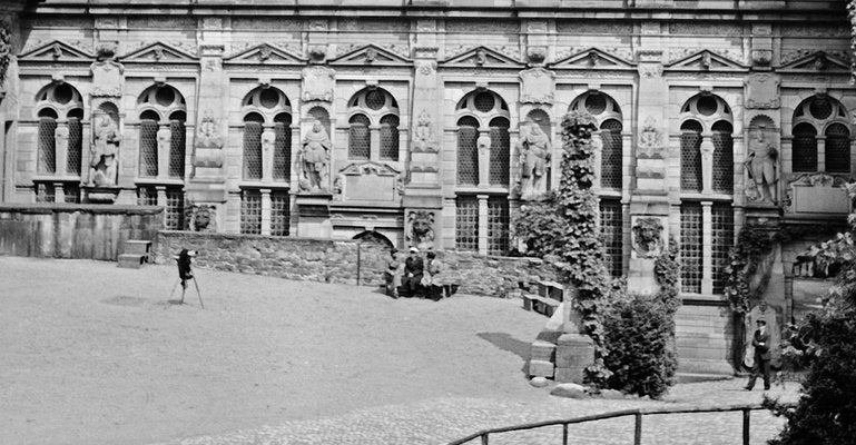 Friedrichsbau Building at Castle, Heidelberg Germany 1938, Printed 2021-DYV-990641