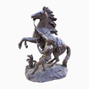 Frightened Horse, Large Bronze Sculpture, 20th Century-ZFY-1783325