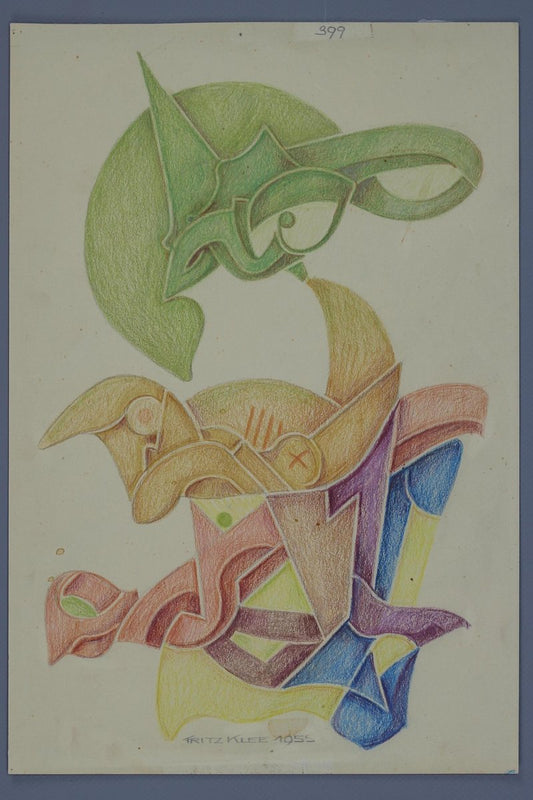 Fritz Klee, Abstract Composition, Germany, 1955, Drawing