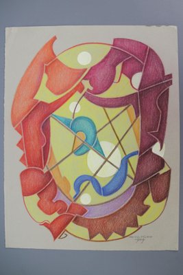 Fritz Klee, Abstract Composition, Germany, 1959, Drawing-KEG-1144863