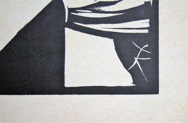 Fritz Köthe, Untitled, 1966, Original Linoleum Engraving-KHH-1333750