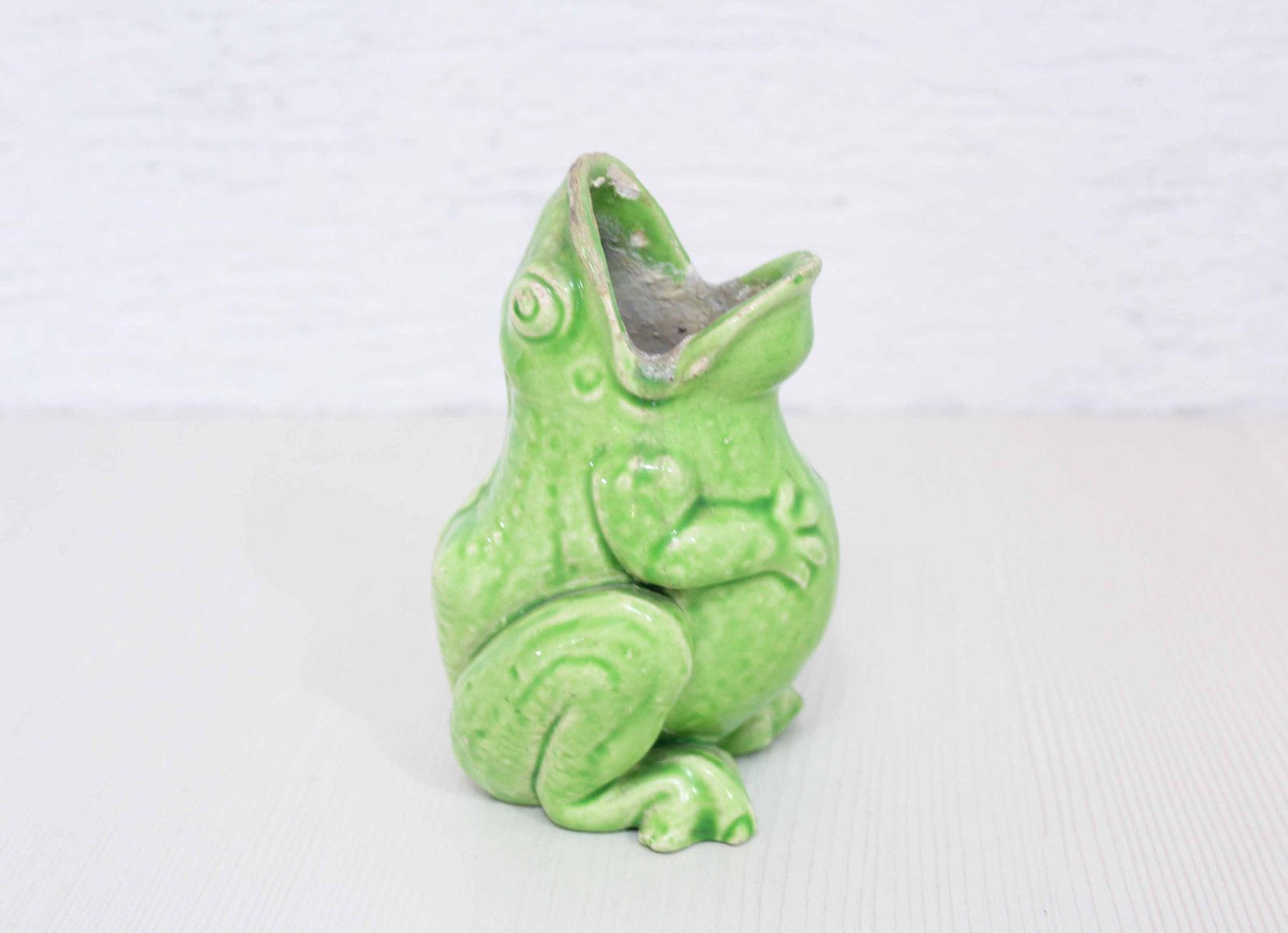 Frog Vase from Sarreguemines, 1950s