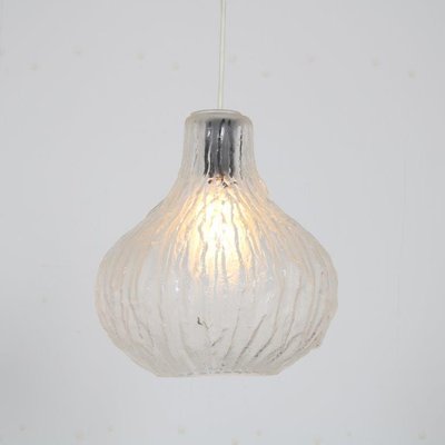 Frosted Glass Hanging Lamp, Austria, 1960s-DV-1087604