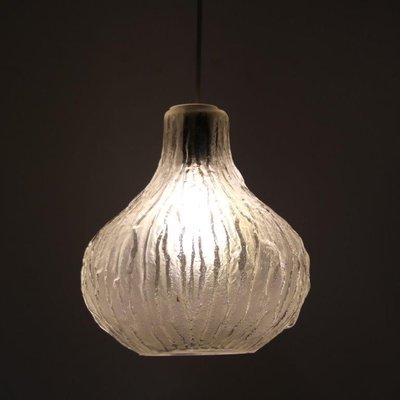 Frosted Glass Hanging Lamp, Austria, 1960s-DV-1087604