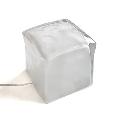 Frosted Glass Ice Cube Table Lamp from Ikea, 1990s-NUX-993927