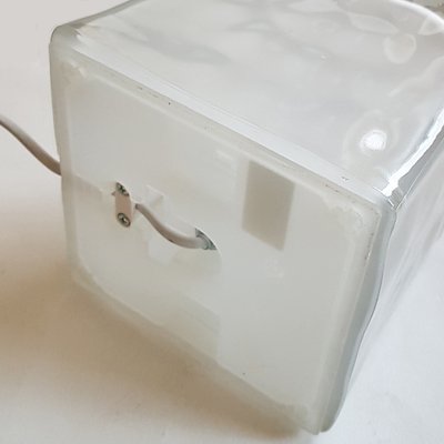 Frosted Glass Ice Cube Table Lamp from Ikea, 1990s-NUX-993927