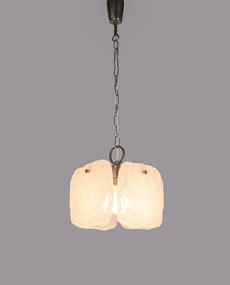 Frosted Glass Panel Pendant Lamp by J. T. Kalmar, Austria, 1960s-DEK-949878