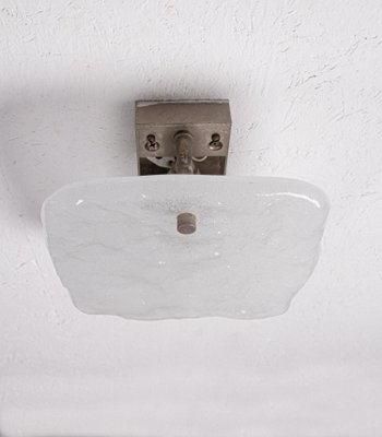 Frosted Glass Panel Wall Lights by J. T. Kalmar, Austria, 1960s, Set of 2-DEK-949876