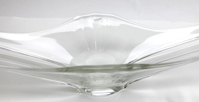 Fruit Dish or Flower Bowl in Clear Crystal from Val Saint Lambert-MJY-1148932