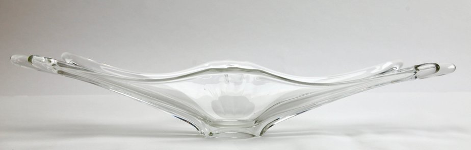 Fruit Dish or Flower Bowl in Clear Crystal from Val Saint Lambert-MJY-1148932