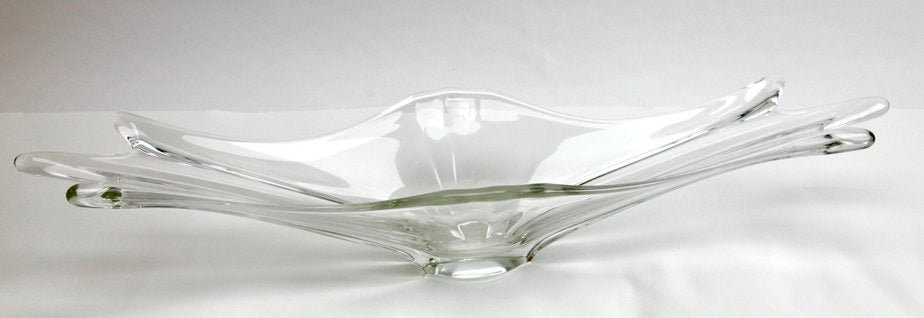 Fruit Dish or Flower Bowl in Clear Crystal from Val Saint Lambert-MJY-1148932