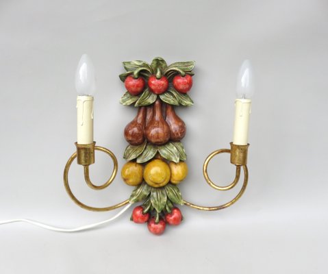 Fruit Wall Light, Palladio, Italy, 1960s-EY-1315497