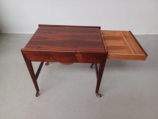 Fully Danish Rosewood Sewing Table, 1960s-VVO-1995298