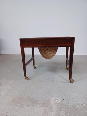 Fully Danish Rosewood Sewing Table, 1960s-VVO-1995298