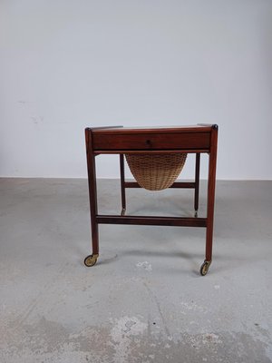 Fully Danish Rosewood Sewing Table, 1960s-VVO-1995298