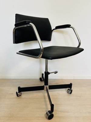 Fully Kovona Black Office Armchair, Czechoslovakia, 1970s-YNX-2027651