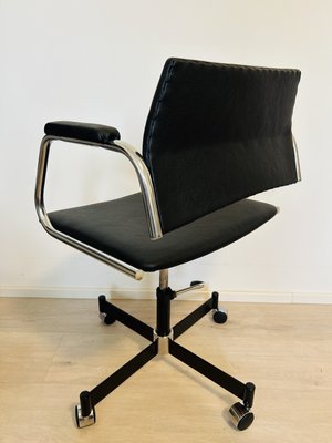 Fully Kovona Black Office Armchair, Czechoslovakia, 1970s-YNX-2027651