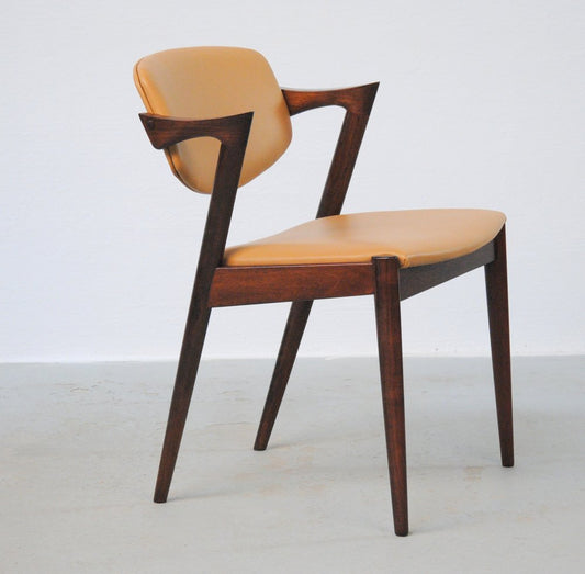 Fully Renovated Dining Chairs in Rosewood by Kai Kristiansen for Schou Andersen, 1960s, Set of 12