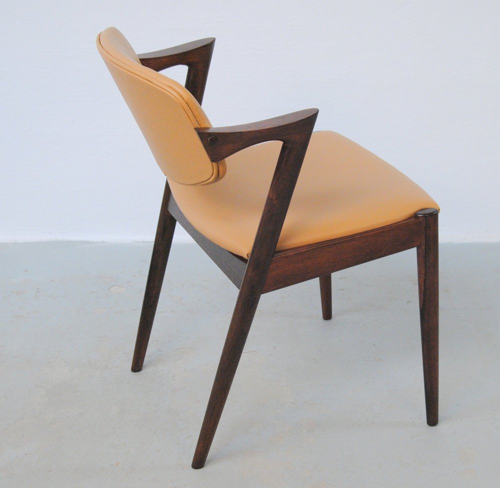 Fully Renovated Dining Chairs in Rosewood by Kai Kristiansen for Schou Andersen, 1960s, Set of 12