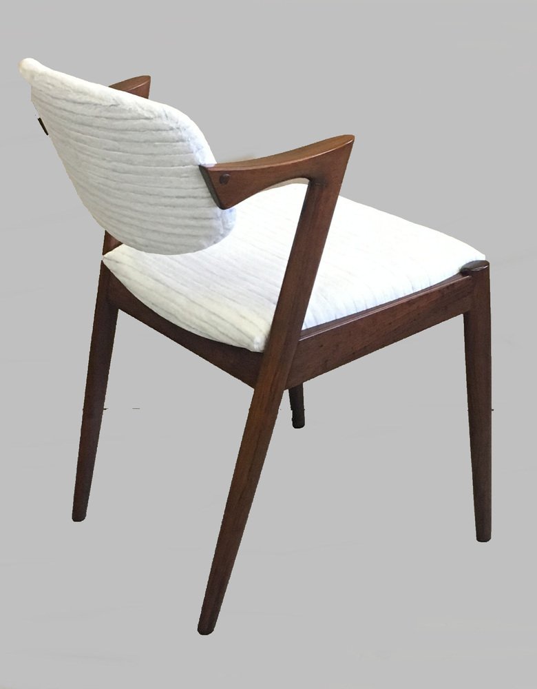 Fully Renovated Dining Chairs in Rosewood by Kai Kristiansen for Schou Andersen, 1960s, Set of 4