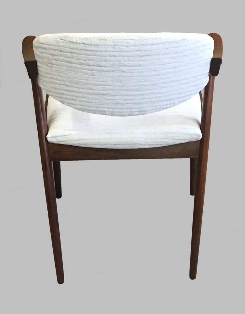 Fully Renovated Dining Chairs in Rosewood by Kai Kristiansen for Schou Andersen, 1960s, Set of 4