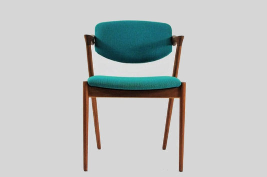 Fully Renovated Dining Chairs in Teak by Kai Kristiansen for Schou Andersen, 1960s, Set of 12