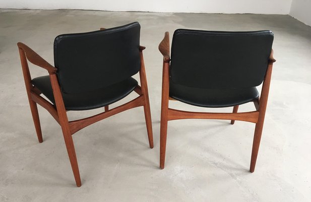 Fully Restored Captains Chairs by Erik Buch, 1960s, Set of 2-VVO-1974166