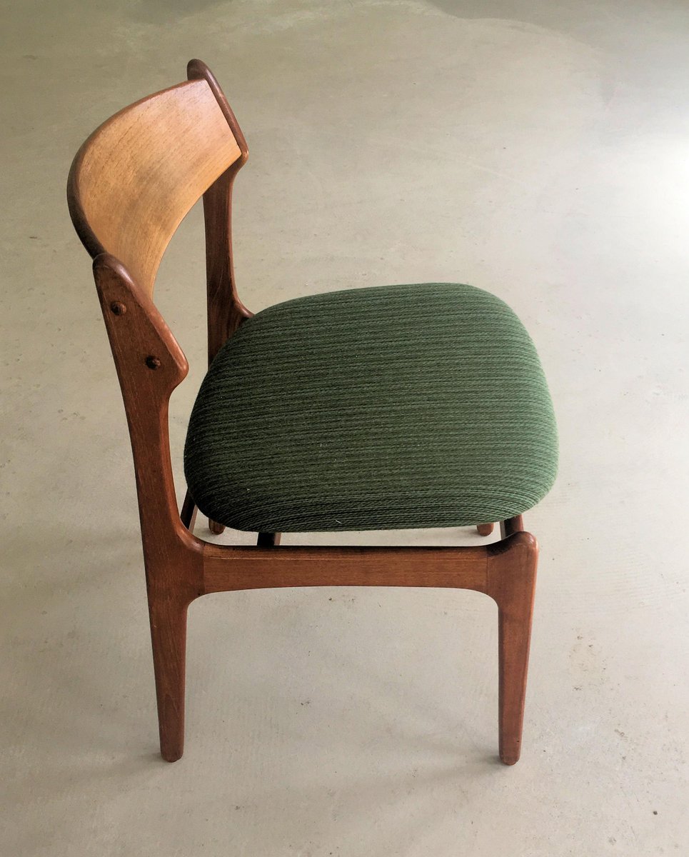 Fully Restored Danish Teak Dining Chairs by Erik Buch for Odense Maskinsnedkeri / O.D. Møbler, 1960s, Set of 6