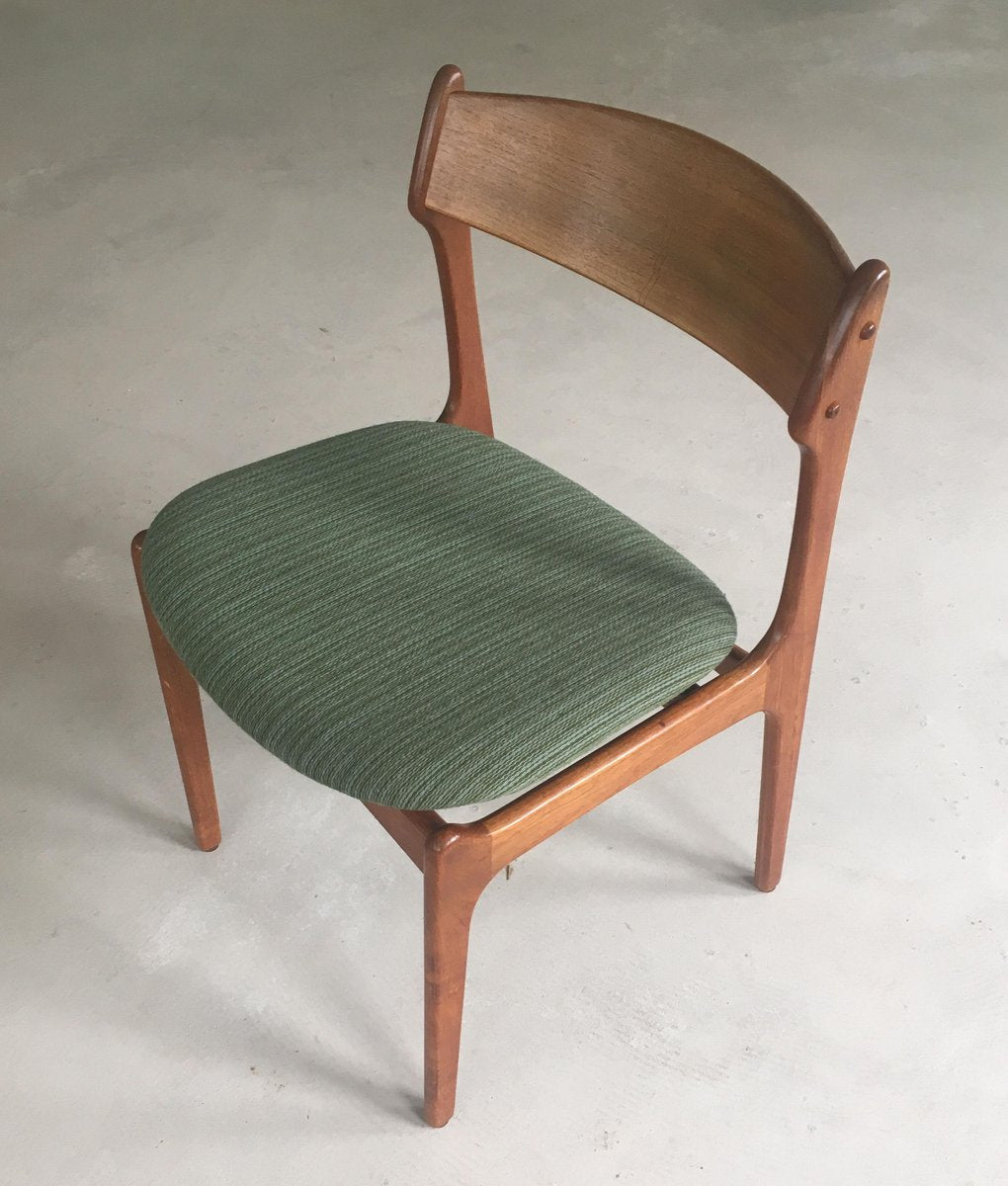 Fully Restored Danish Teak Dining Chairs by Erik Buch for Odense Maskinsnedkeri / O.D. Møbler, 1960s, Set of 6