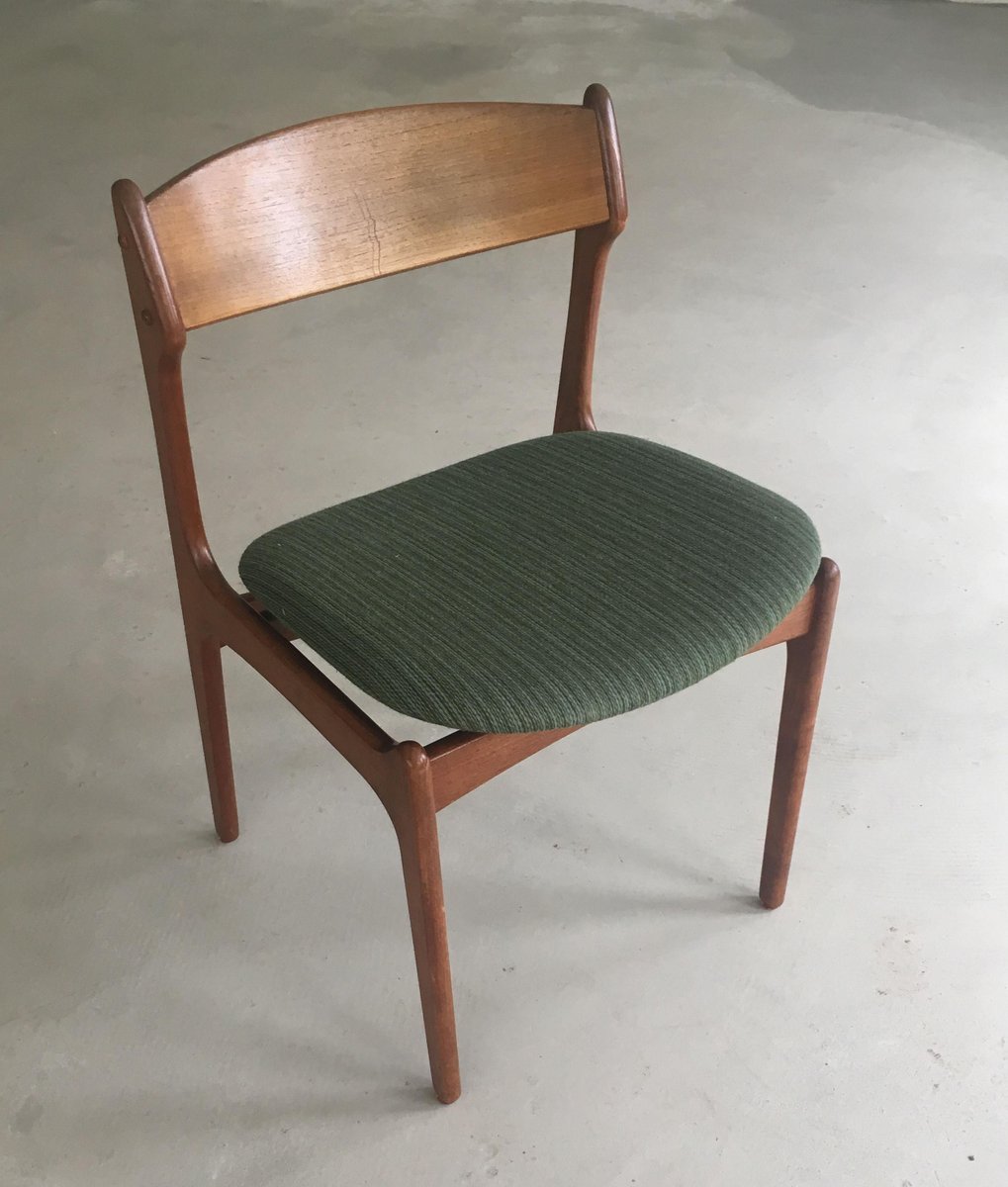 Fully Restored Danish Teak Dining Chairs by Erik Buch for Odense Maskinsnedkeri / O.D. Møbler, 1960s, Set of 6