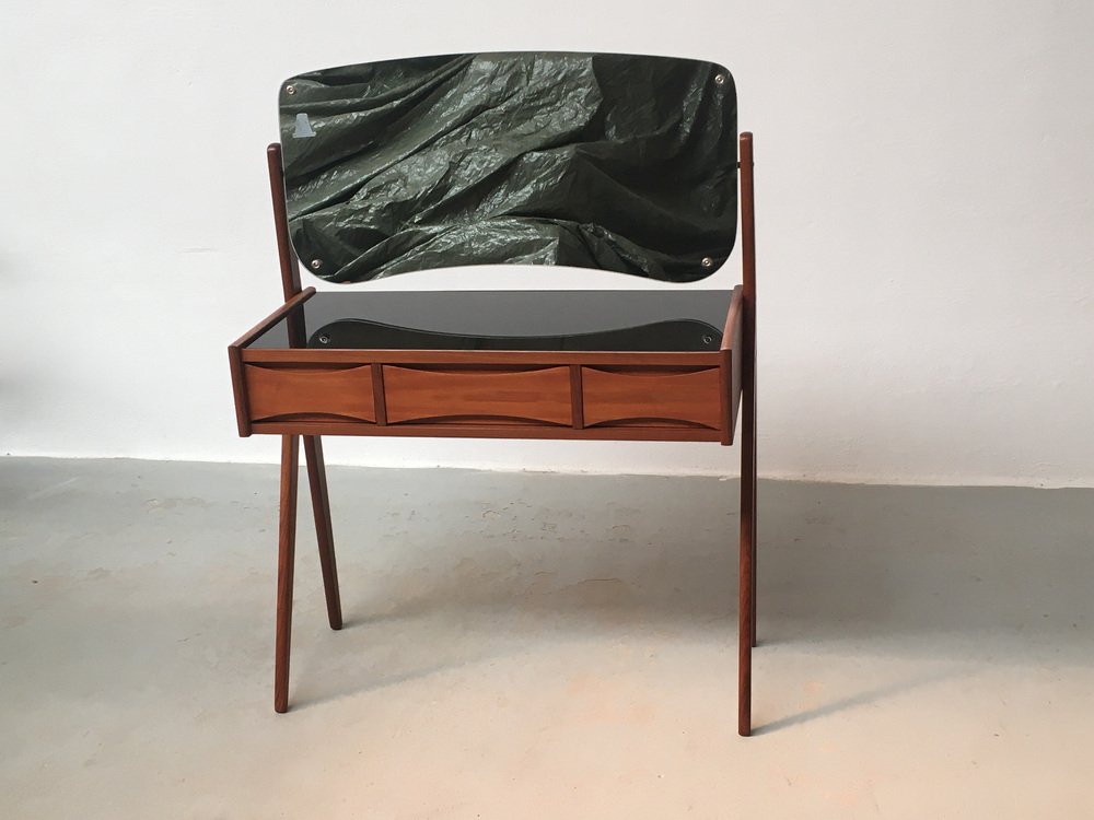 Fully Restored Danish Teak Dressing Table attributed to Arne Vodder for Ølholm Møbelfabrik, 1960s