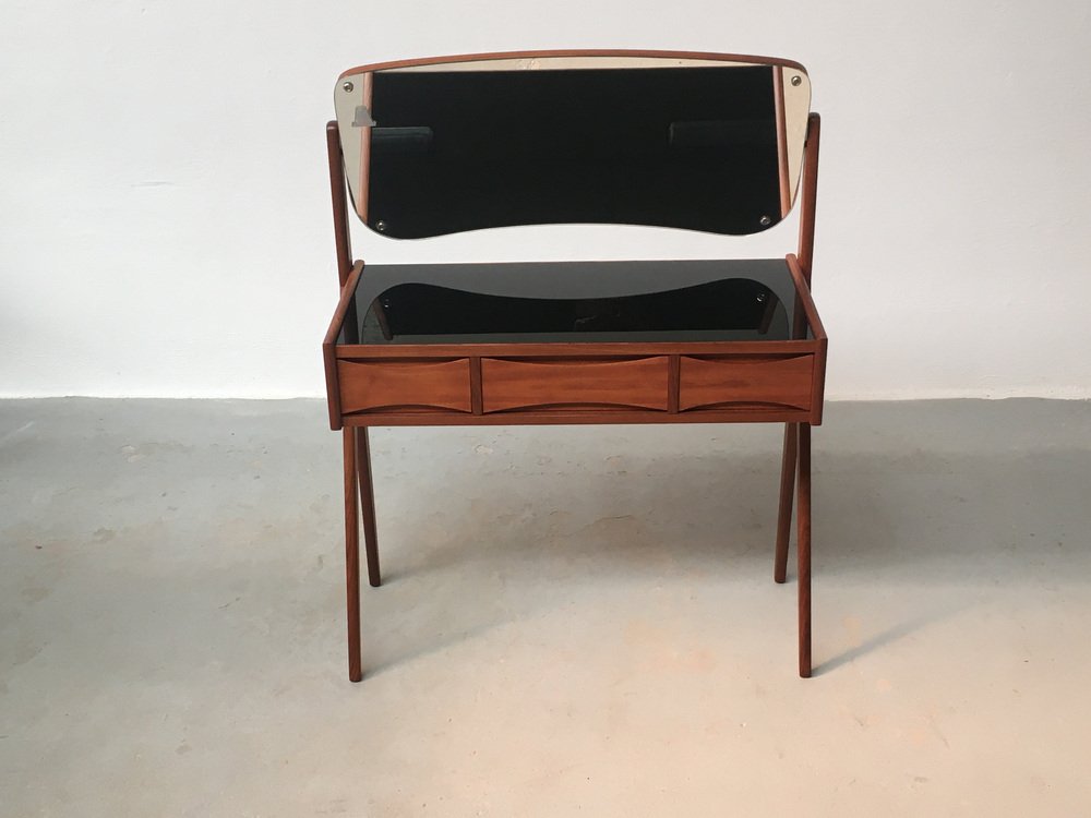 Fully Restored Danish Teak Dressing Table attributed to Arne Vodder for Ølholm Møbelfabrik, 1960s