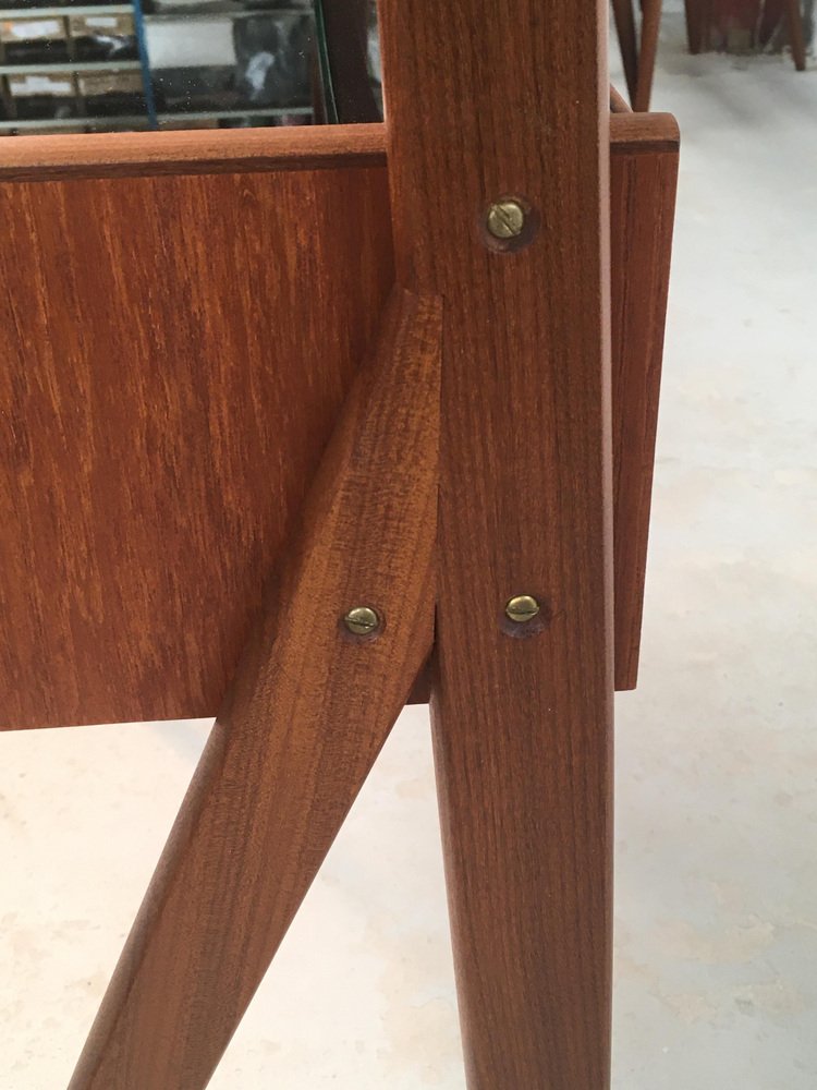 Fully Restored Danish Teak Dressing Table attributed to Arne Vodder for Ølholm Møbelfabrik, 1960s